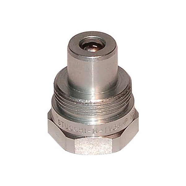 Alliance Rubber Stucchi 10,000 PSI Hydraulic Jack Quick Coupling, 1/4 Inch Male NPT thread x 1/4 Inch Male Nipple ST-800201010 - main